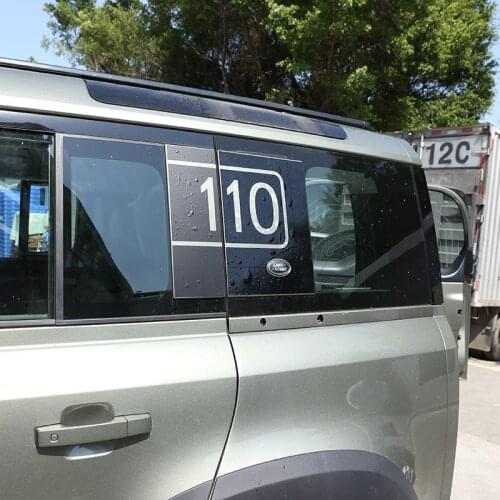 Car Rear Side window Pull flower film Stickers Decorative Stickers For Land Rover Defender 110 2020-2021 Car Accessories