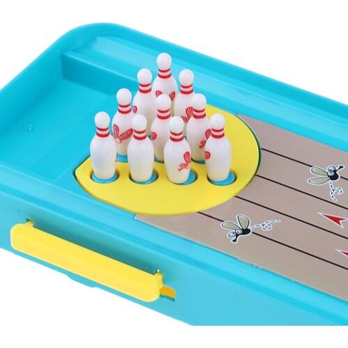 Mini Desktop Bowling Game Toy Set Fun Parent-Child Interactive Table Games