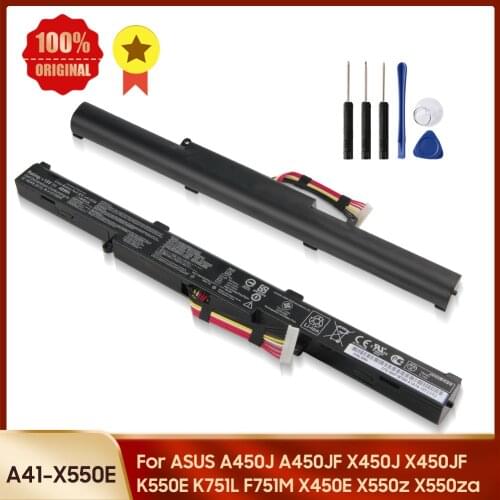 Original Laptop Battery A41-X550E For ASUS A450J A450JF X450J X450JF K550E K751L F751M X450E X550z X550za X751m X750j F751mj