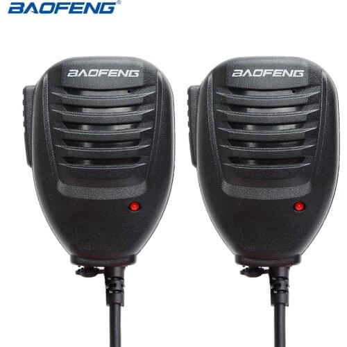 2pcs Original BaoFeng UV-5R Handheld Microphone Speaker Mic PTT for Baofeng Walkie Talkie UV-5R Plus BF-888S UV B6 UV-10R Radio