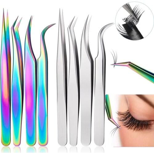 Eyelashes Tweezers for Lash Extension Stainless Steel Eyebrow Tweezer High Precision VETUS ST 15 Professional Nail makeup tools