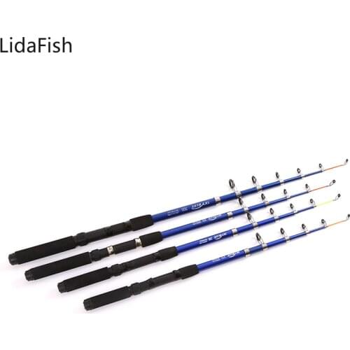 Portable Spinning Fishing Rod 2.1M 2.4M 2.7M 3.0M Telescopic Fishing Rod Glass Fiber Travel Sea Fishing Pole