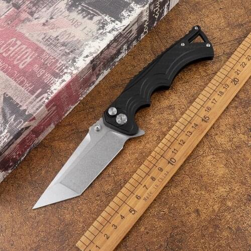 Portable 8cr13mov blade hard nylon fiberglass handle folding fruit knife multifunctional outdoor camping hunting EDC tool