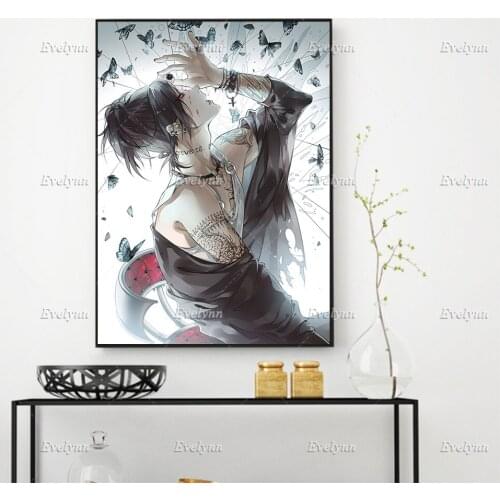 Anime Poster Tokyo Ghoul Uta Cartoon Painting Poster And Print On Canvas Wall Art Picture Living Room Home Decor Floating Frame