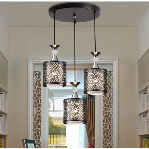 Simple Retro indoor lighting Vintage pendant light LED lights bedroom restaurant lamps Iron study lamp