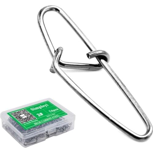 50pcs Fishing Pin Quick Link Fast Clip Snap Sea Connector Fishing Rolling Swivel Solid Rings Fishing Hook Lure Tackle Size Tool