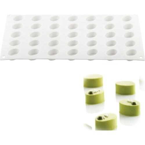 Silicone Cake Mold 35 Holes MICRO OVAL 5 For Chocolate Pastry Candy Baking Tools Bakeware Decoration