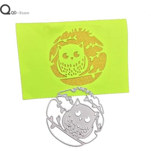 Scrapbook Childrens Educational Owl Metal Cutting Dies Handmade Tools DIY Card Make Mould Model Craft Decoration New 2021