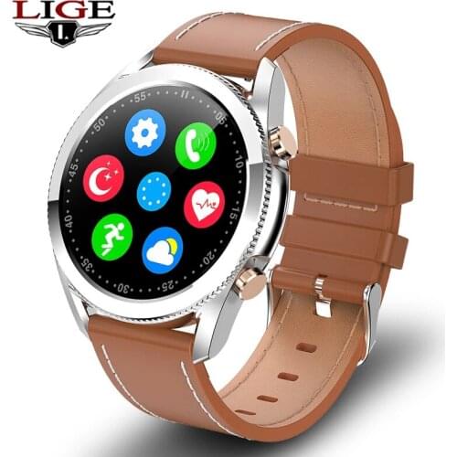 LIGE Full Touch Activity Smart Watch Men Waterproof Fitness Watch Heart Rate Monitor Sleep Monitoring Smartwatch For IOS Android