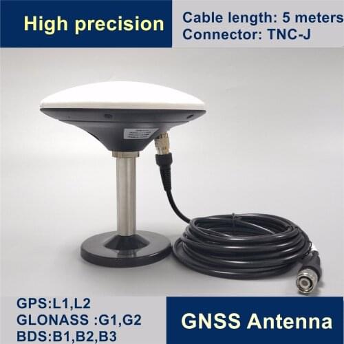 TOPGNSS RTK survey GNSS antenna,GPS/Glonass/Beidou,RTK receiver antenna, Magnetic base,5m TNC-TNC cable