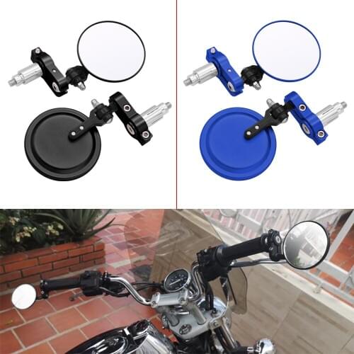 Universal Motorcycle Handle Mirror Aluminum Bar End Rearview Mirrors Accessories For Yamaha YZ 80 85 125 250 450 F X FX WR450F