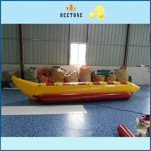 High quality and cheap 6 - seat inflatable banana boat for sale, complimentary pump