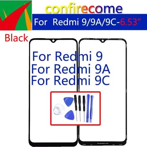 For Xiaomi Redmi 9 9A 9C LCD Front Touch Screen Panel Glass Outer Lens Replacement