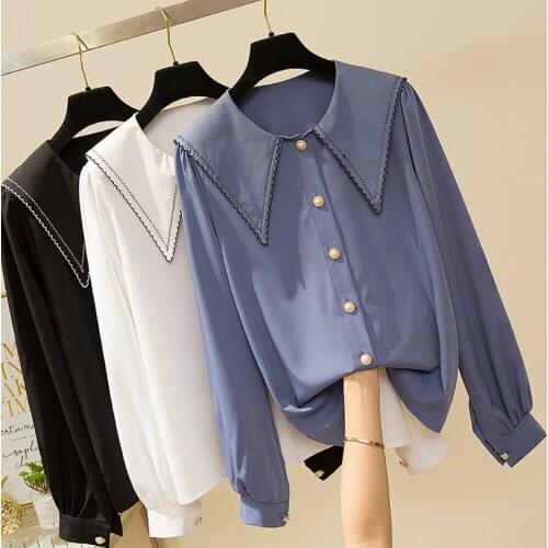 2021 Autumn Women Blouse Plus Size Long Sleeve Womens Tops And Blouses Vintage Loose Women Shirts Blusas Feminina Tops