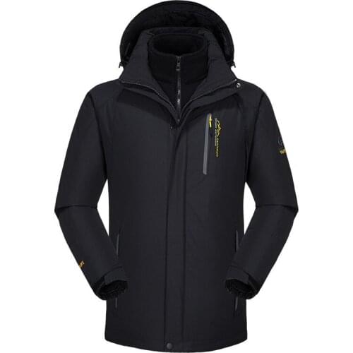 10XL 9XL 8XL Winter jacket mens Female jacket Hooded Thickened Keep warm jacket Windproof Waterproof jacket coat 2 in 1 jacke