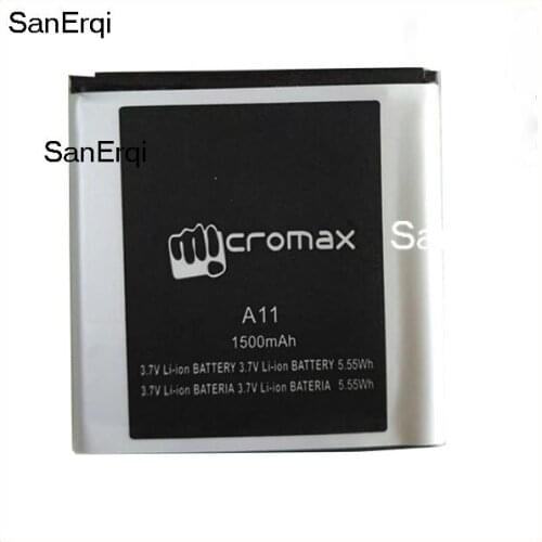 10pcs Battery For Micromax A11 Battery High Quality 1500mAh Accumulator Battery