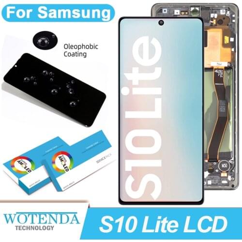 100% Original 6.7'' Display for Samsung Galaxy S10 Lite SM-G770F/DS SM-G770F LCD Touch Screen Digitizer Assembly Repair Parts