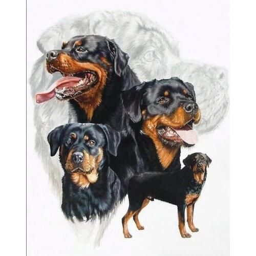 Diamond mosaic Rottweiler Dog 3d Diamond painting Cross Stitch cute pet Mosaic Rhinestones Painting diy 5d new arrival decor 530
