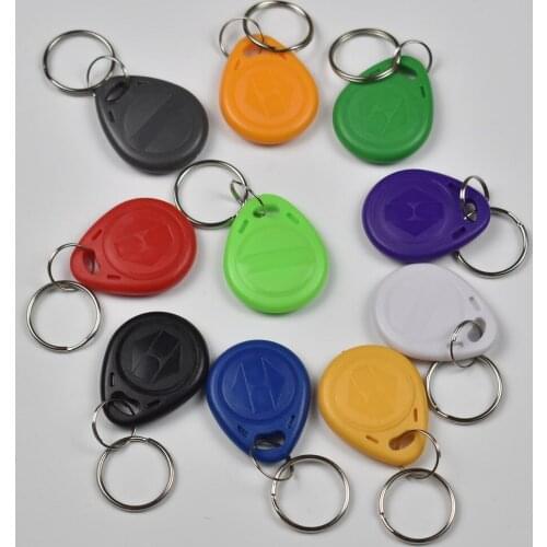 200pcs/bag RFID key fobs 13.56MHz proximity ABS token nfc smart tags access control with china Fudan S50 1K chip