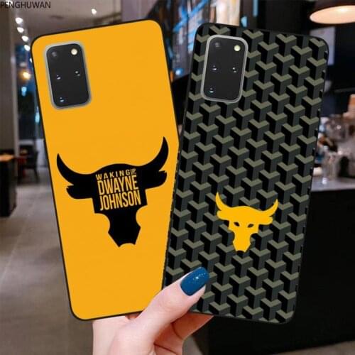 PENGHUWAN the rock dwayne Phone Case for Samsung S20 plus Ultra S6 S7 edge S8 S9 plus S10 5G lite 2020