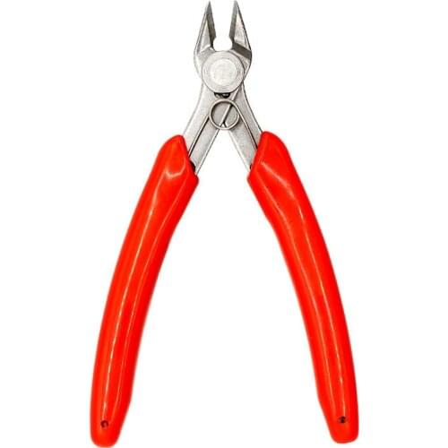KM-037 Mini Diagonal Pliers Stainless Steel Tweezers Pliers Wire Scissors Cutting Side Scissors Embedded Hand Tools