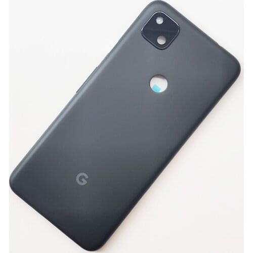 For Google Pixel 4a Battery Door Back Glass Cover Housing Case For Pixel 4 a 4G With Camera Lens + Adhesive