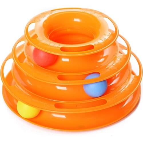 Cat turntable toy pet supplies cat interactive game turntable toy three-layer cat turntable，Q158