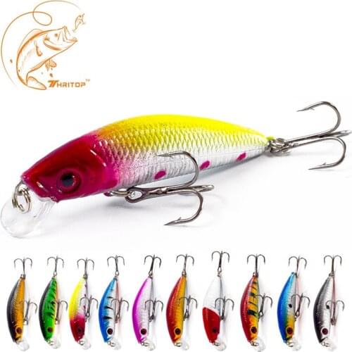 Thritop Artificial Bait Fishing TP013 Hard Bait Sharp Hook 7cm 8.5g 10 Various Colors Fishing Lure Minnow Bait Accessories