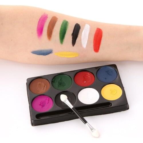 8-Colors Face Body Paint 2019 Long lasting Bright and vibrant colors Oil Painting Art Body Paint Make Up Pigment Christmas Party