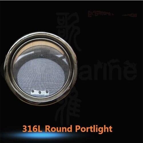 316L Stainless Steel Round Shape Opening Portlight Porthole Hatch 200/250/300mm For Marine Boat Yacht