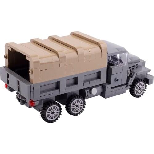 WW2 Military American Truck Soldier Army Minifigs Building Block Weapon Accessories Tank Car Model Children Educational Toy Gift