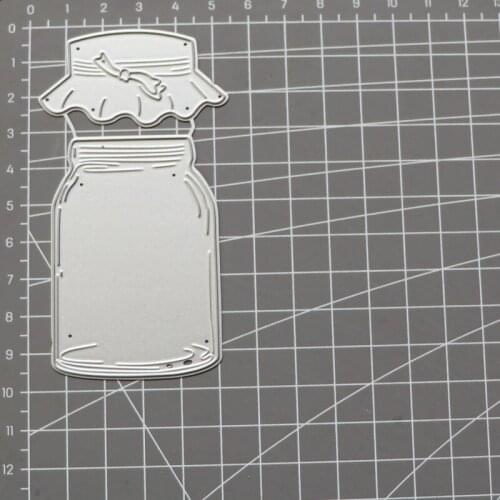 Metal Cutting Dies Drifting Bottle Jug Frame for Scrapbooking Craft Die Cut Embossing Paper Card Album Stencil