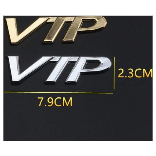 New Auto Modified Metal Luxury VIP Car Trunk Side Seal Decal Badge Car Accessories