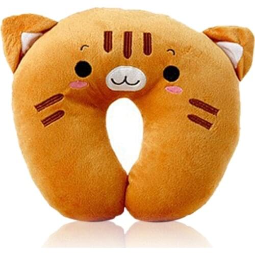 9 Colors Soft U-Shaped Plush Sleep Neck Protection Pillow Office Cushion Cute Lovely Travel Pillows For Children/Adults