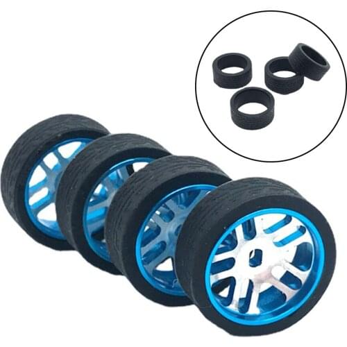 Rubber Tires Wheel Tyres for WLtoys P929 1/28 Racing Car Model Upgrade