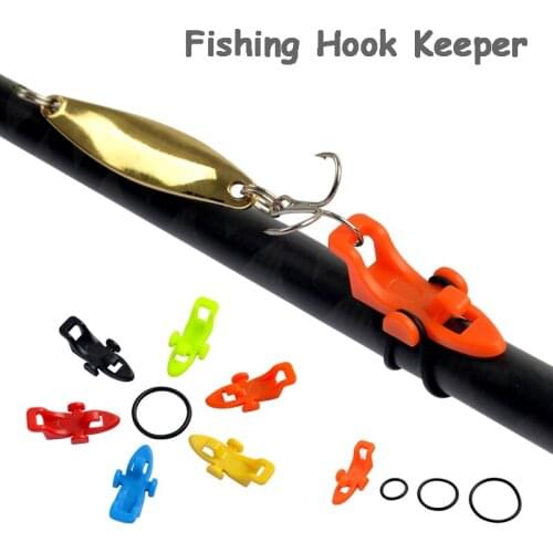 Fishing Accessories Fishing Hook Keeper Fishing Lure Bait Holder Fixed Jig Hooks Safe Keeper for Fishing Rod Pole Fishing Tools