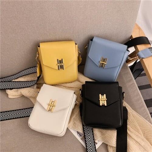 Newhotstacy Bag 07142021 Ladies wide shoulder belt small square bag fashion single shoulder messenger bag