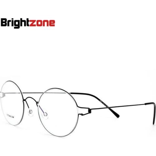 Ultra-light Vintage Style Round Full Rim Slim Design Men Women Eyeglasses Spectacle Frame Armacao Para Oculos De Grau Feminino