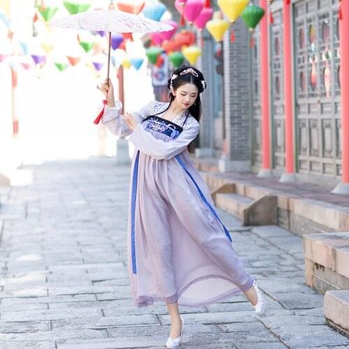 Free shipping Tang Dynasty Chinese style womens clothing traditional Han dynasty womens face-to-face embroidery