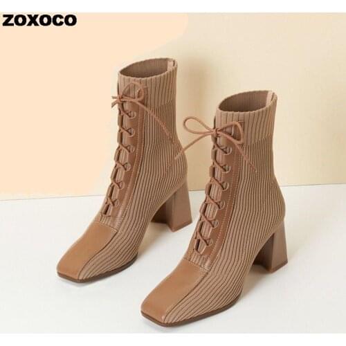 Женские высокие сапоги ZOXOCO China At AliExpress