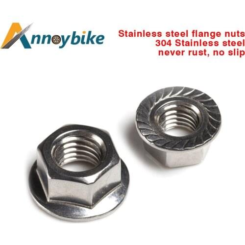 10PCS A Lot M6 M8 M10 Screws Metric Nuts Qicycle Scooter Accessories Hex Flange Modified Repair Tool