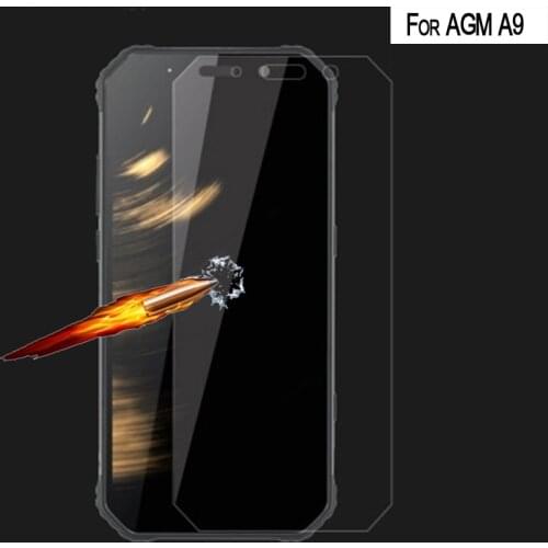 2-1Pcs 2.5D 9H Screen Protector Premium Tempered Glass For AGM A9 A10 Cover Protective Phone Film
