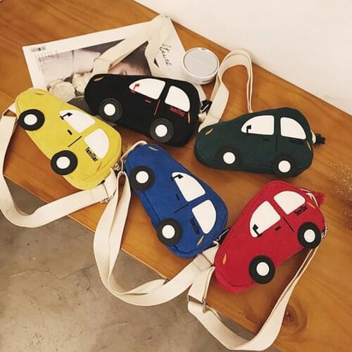 2021 Fashion Mini Crossbody Bags For Children Boys Girls Car Shape Shoulder Bag Handbags Cute Cartoon Mini Messenger Bags