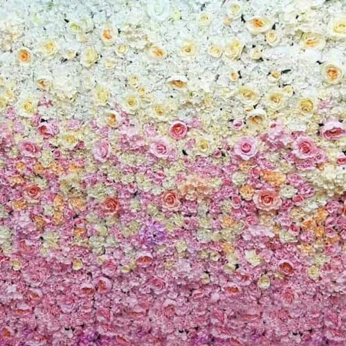 9ft x 7.9ft Hot Pink Wedding Flower Wall Flower Backdrop Wedding Decoration