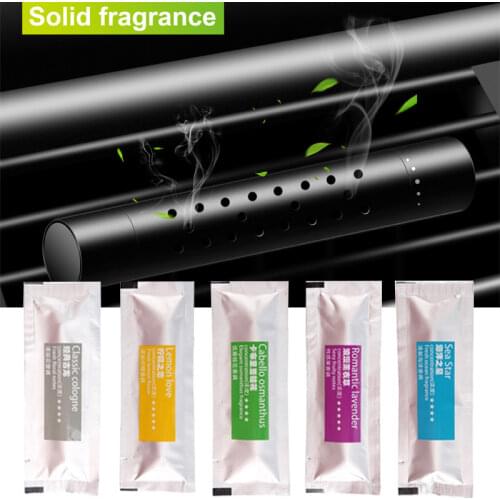 Car Air Freshener Purifier Solid Perfume Solid Diffuser Stick Replacement Cores Conditioning Air Vent Perfum Car Styling