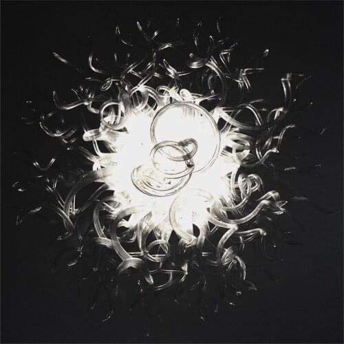 Free Shipping 100% Modern Art Decor Handmade Blown Galss Hanging Chain Chandelier