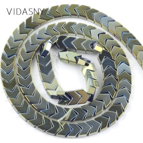 Natural Mineral Stone Green Arrow Shape Hematite Beads For Jewelry Making 3/4/6/8mm Charms Loose Beads DIY Necklace Bracelet 15"
