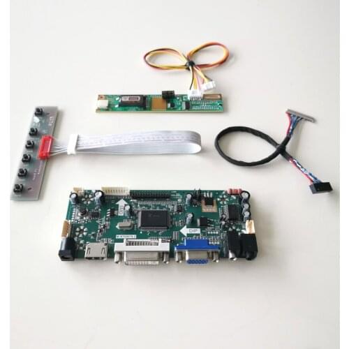 For LP133X7-A2/C2CC VGA+DVI CCFL LVDS 20Pin MNT68676 display controller drive card LCD panel monitor 1024*768 13.3" DIY kit