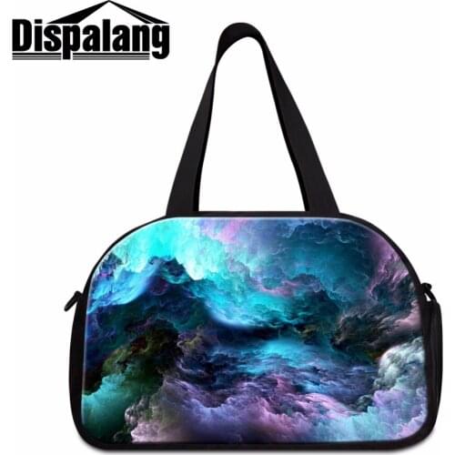 Medium travel duffel bags for girls galaxy lightweight travel handbags shoulder garment bag travel purses and bags with zipper