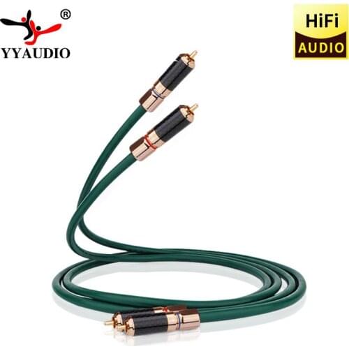 YYAUDIO One Pair FA-220 Hifi XLR Cable High Quality OCC 2 RCA Male to male Audio Cable